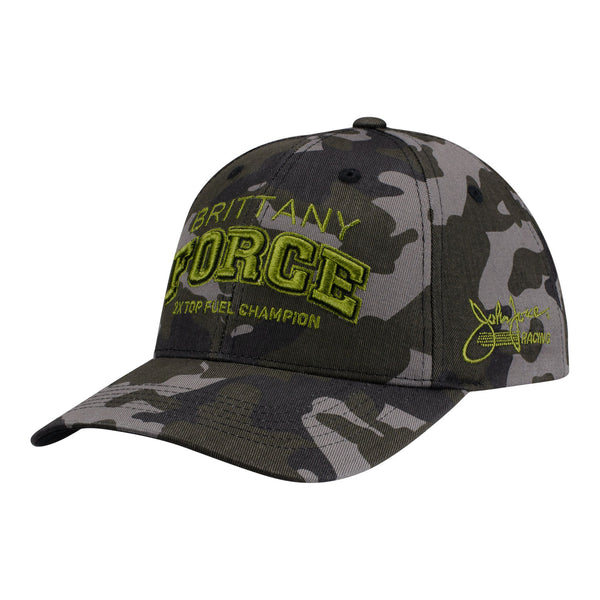 Brittany Force Camo Snap Hat - Front Left view