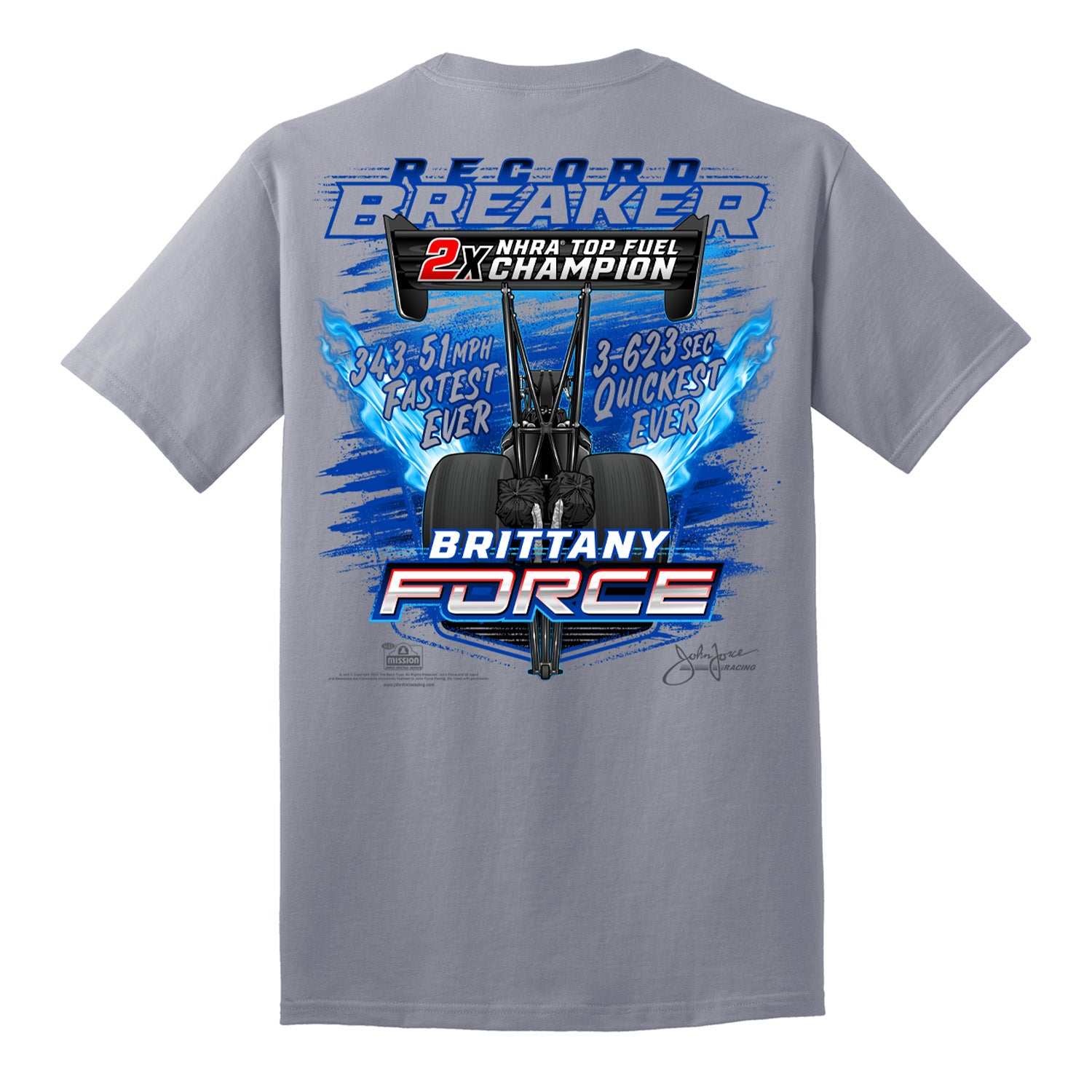 Brittany Force Record Breaker T-Shirt | NitroMall