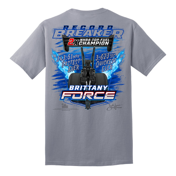 Brittany Force Record Breaker T-Shirt - Back View