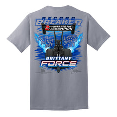 Brittany Force Record Breaker T-Shirt - Back View