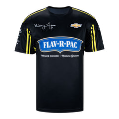 Brittany Force Uniform Shirt In Black, Blue & Yellow - Front View