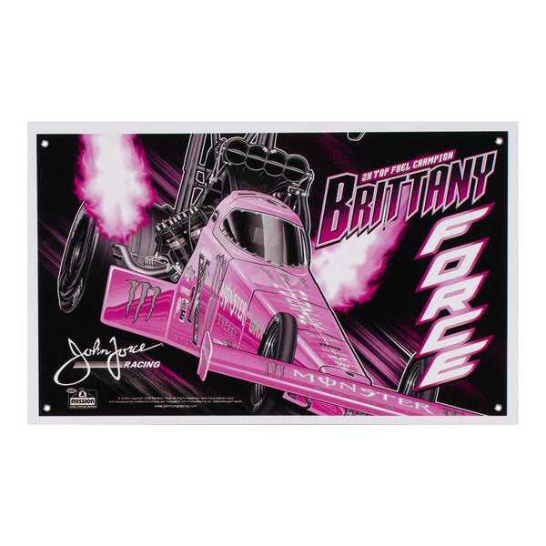 Brittany Force Tonal Pink Banner - Front View