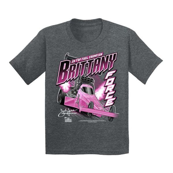 Youth Brittany Force Pink Tonal T-Shirt - Front View