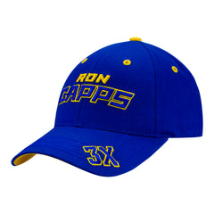 Ron Capps 3X Champion Signature Hat In Blue - Angled Left Side View