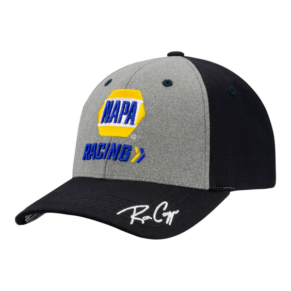 Ron Capps NAPA Racing Hat In Grey & Black - Angled Left Side View