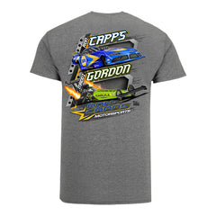 Capps & Gordon NHRA Team Shirt in Grey - Back View