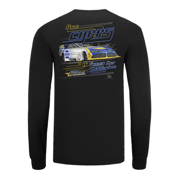 Ron Capps Long Sleeve Ghost Car T-Shirt - Back View