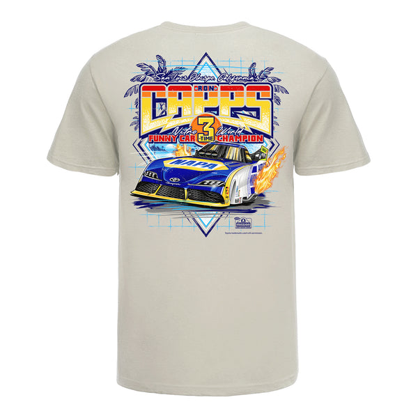 Ron Capps 3X Funny Car Champion T-Shirt - Back View