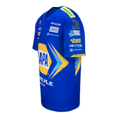2026 Ron Capps Uniform Shirt in Blue - Front Left View