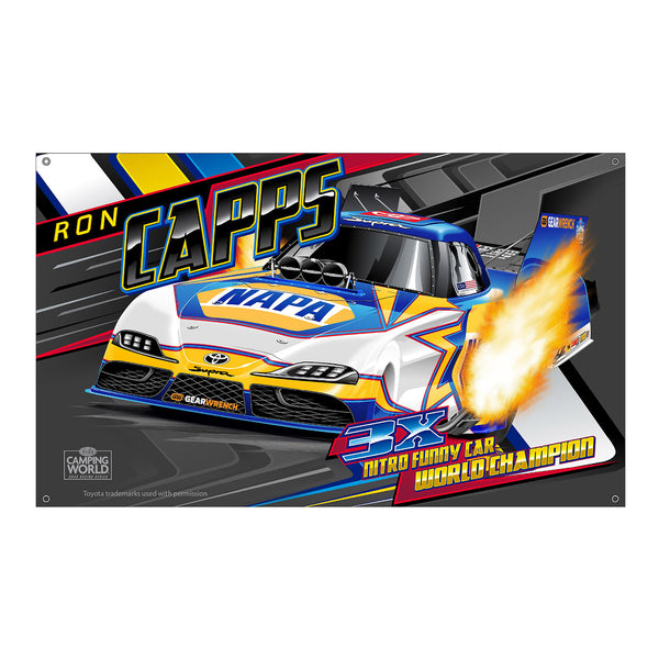 Ron Capps Banner In Multi-Color - Front View