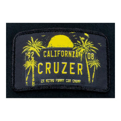 Cruz Pedregon License Plate Flex-Fit Hat in black - patch view