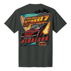 Cruz Pedregon Funny Car Action Shirt - back view