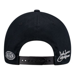 Alexis DeJoria Nitro FC Pilot Flatbill Snap Hat in Black - Back view