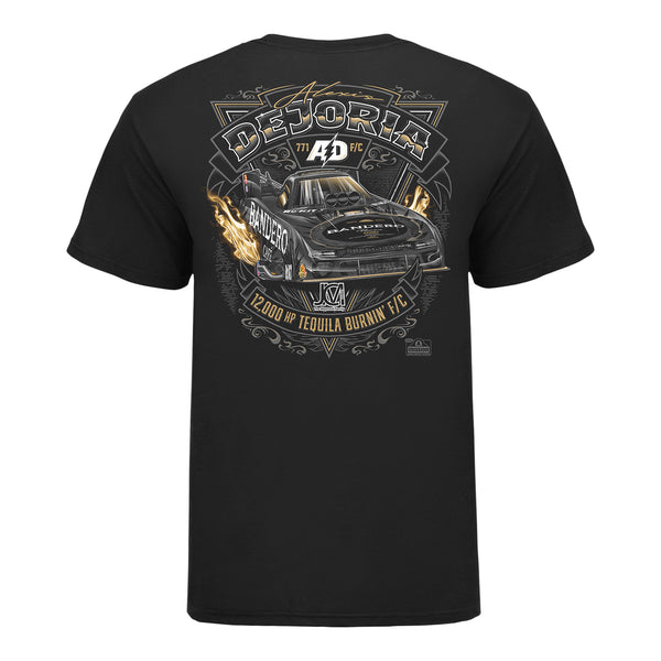 Alexis DeJoria Bandero Funny Car Shirt - Black - Back View