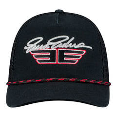 Erica Enders 6X World Champion Rope Flex-Fit Hat in Black - Front View