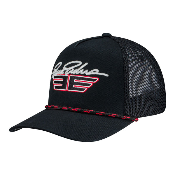 Erica Enders 6X World Champion Rope Flex-Fit Hat in Black - Front Left View