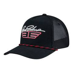 Erica Enders 6X World Champion Rope Flex-Fit Hat in Black - Front Left View