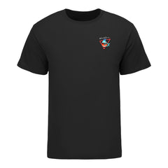 Erica Enders Retro Funny Car Shirt in black - front view