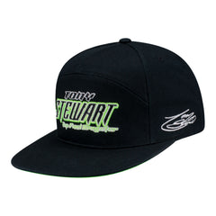 Tony Stewart Top Fuel Dragster Flatbill Snap Hat In Black & Green - Angled Left Side View