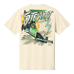 2026 Tony Stewart Patriotic Car Action Shirt in white - back view