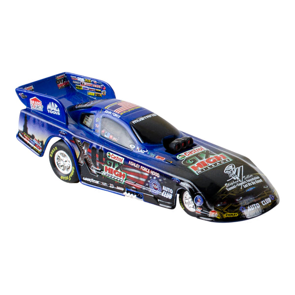 John Force Funny Car Diecast 1:64 In Blue & Black - Right Side View