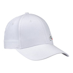 John Force Racing Performance Mesh Hat in White - Angled Right Side View