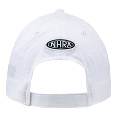 John Force Racing Performance Mesh Hat in White - Back View