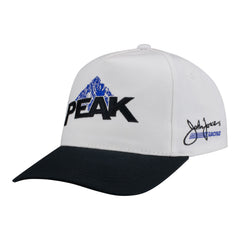 John Force Peak Snap Hat in White - Front Left view