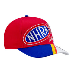 John Force Throwback Snap Hat in Red - Front Right View