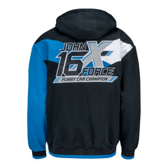 John Force Hooded Zip-Up Jacket - Back View