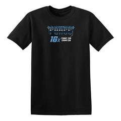 John Force Ghost Flame T-Shirt in Black - Front View
