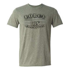 John Force Americana T-Shirt in Green - Front View