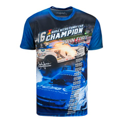 John Force Sublimated T-Shirt - Front View