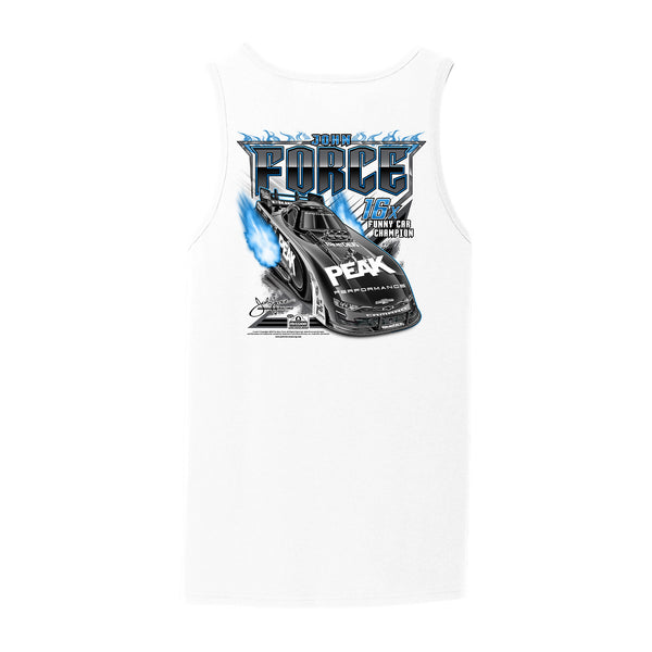 John Force Ghost Flame Tank Top - Back View