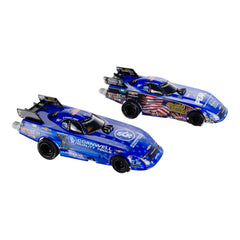 Auto World Summit Motorsports Park Night Under Fire 13' Electronic Drag Set In Multi-Color - Right Side View Of Cars