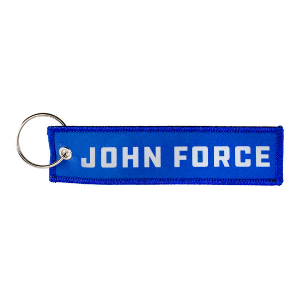 John Force Woven Key Tag - Front View