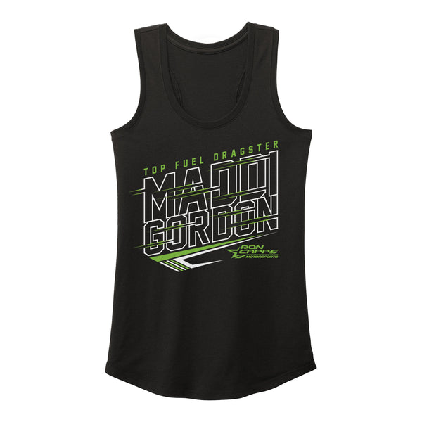 Maddi Gordon Top Fuel Tank in Black - Front View