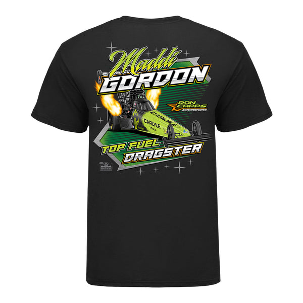 Maddi Gordon Top Fuel Dragster T-Shirt in Black - Back View