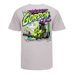Maddi Gordon TF Neon T-Shirt in White - Back View