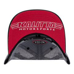 Kalitta Motorsports Team Snapback Hat In Black, Grey & Red - Underbill View
