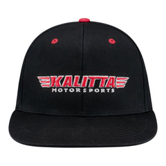 Kalitta Motorsports Team Flex-Fit Hat In Black & Red - Front View