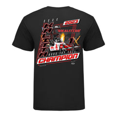 Doug Kalitta 2023 Top Fuel Champion T-Shirt In Black - Back View