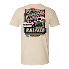Connie Kalitta "Bounty Hunter" T-Shirt in Tan - Back View