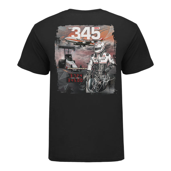 Shawn Langdon Mr. 345 T-Shirt in Black - Back View