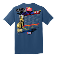 2025 NHRA Mission Schedule T-Shirt - Back View