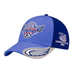 2026 Charlotte 4 Wide Nationals Limited Edition Auction #1 Hat in Blue - Front Left View