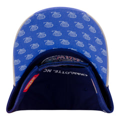 2026 Charlotte 4 Wide Nationals Limited Edition Auction #1 Hat in Blue - Underbrim View