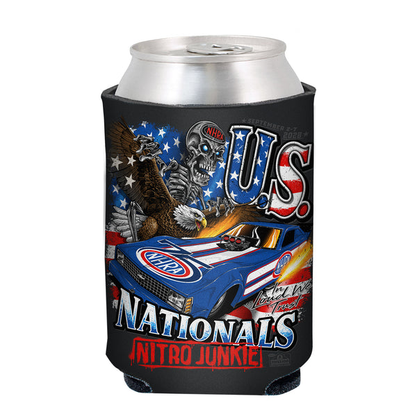 2026 Cornwell Quality Tools NHRA US Nationals Event Can Cooler in Black - Front View