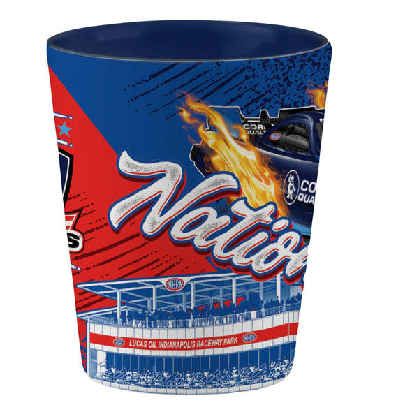 2025 Cornwell Quality Tools NHRA U.S. Nationals Shot Glass - Front View