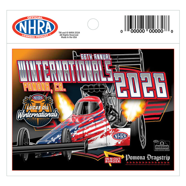 2026 NHRA Winternationals Event Decal - Front View